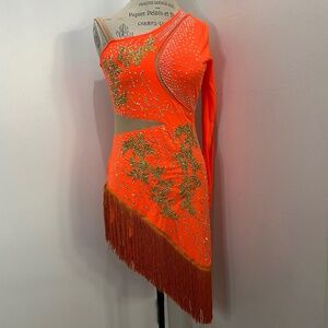 Latin Dance Performance Costume Dress Women Latin Competition Dress Rumba Chacha